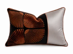 Bronze Palm Lumbar Pillow