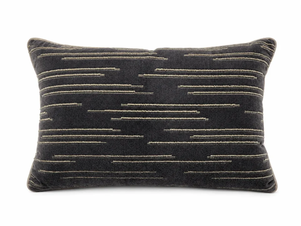 Stripes on Black Back Pillow