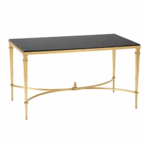 French Square Leg Cocktail Table-Brass