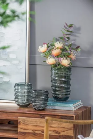 Smoky Finish Glass Vase (6)