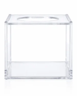 Acrylic square tissue box