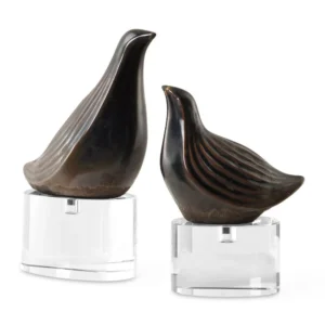 Nesting Bird Sculptures Set of 2