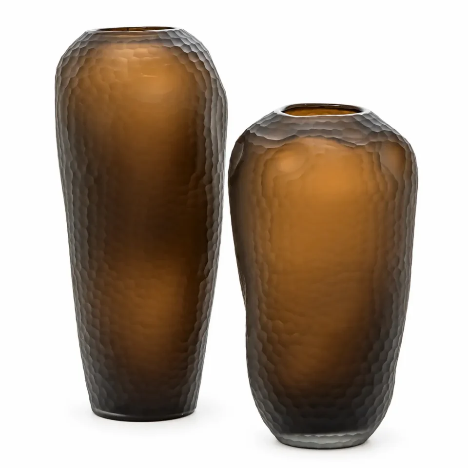 Vase Desiree Chocolate Glass