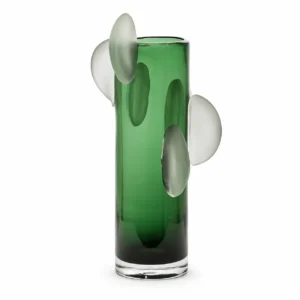 Vase Frost Flower Green