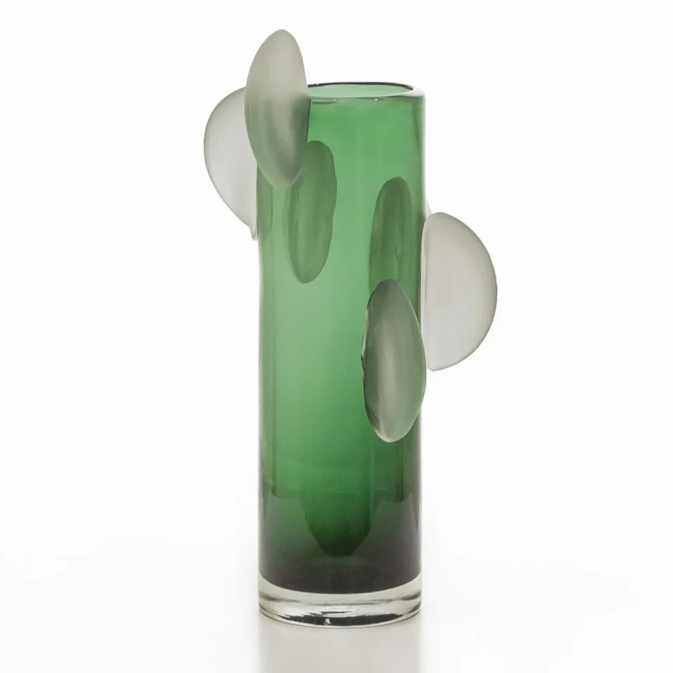 Vase-Frost-flower-green