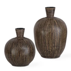 Islander Vases Black Set of 2