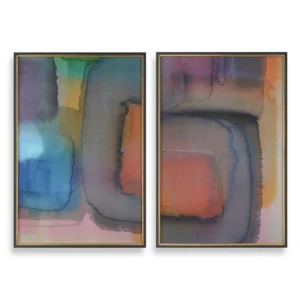 Prismatic Framed Prints Set of 2