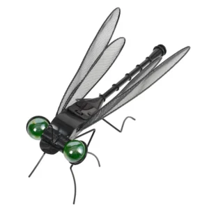 Black 14-inch Luminous Glow Dragonfly Figurine (4)