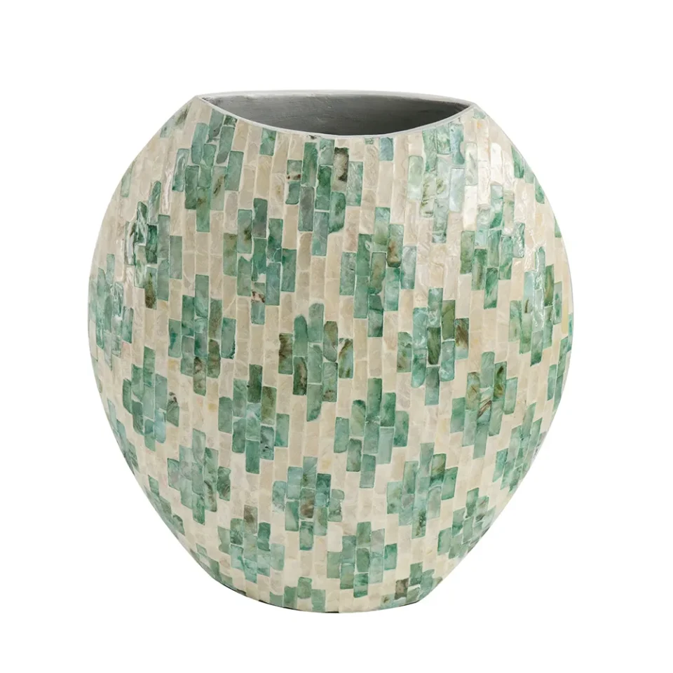 Emerald Mosaic Vase