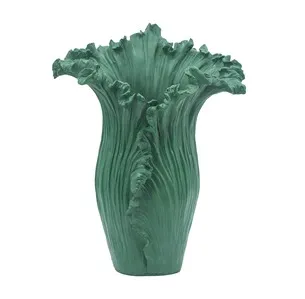 Green Floral Vase