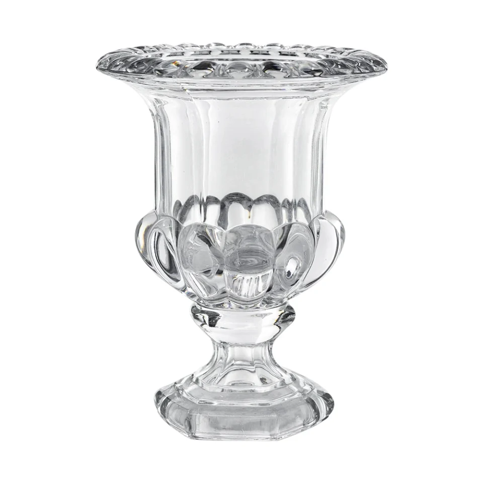 Omari Crystal Urn Vase,Large