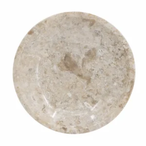 Round Marble Decorative Bowl, Cream (4)