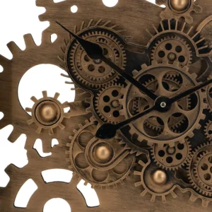 Square Metal and Glass Wall Clock (3)