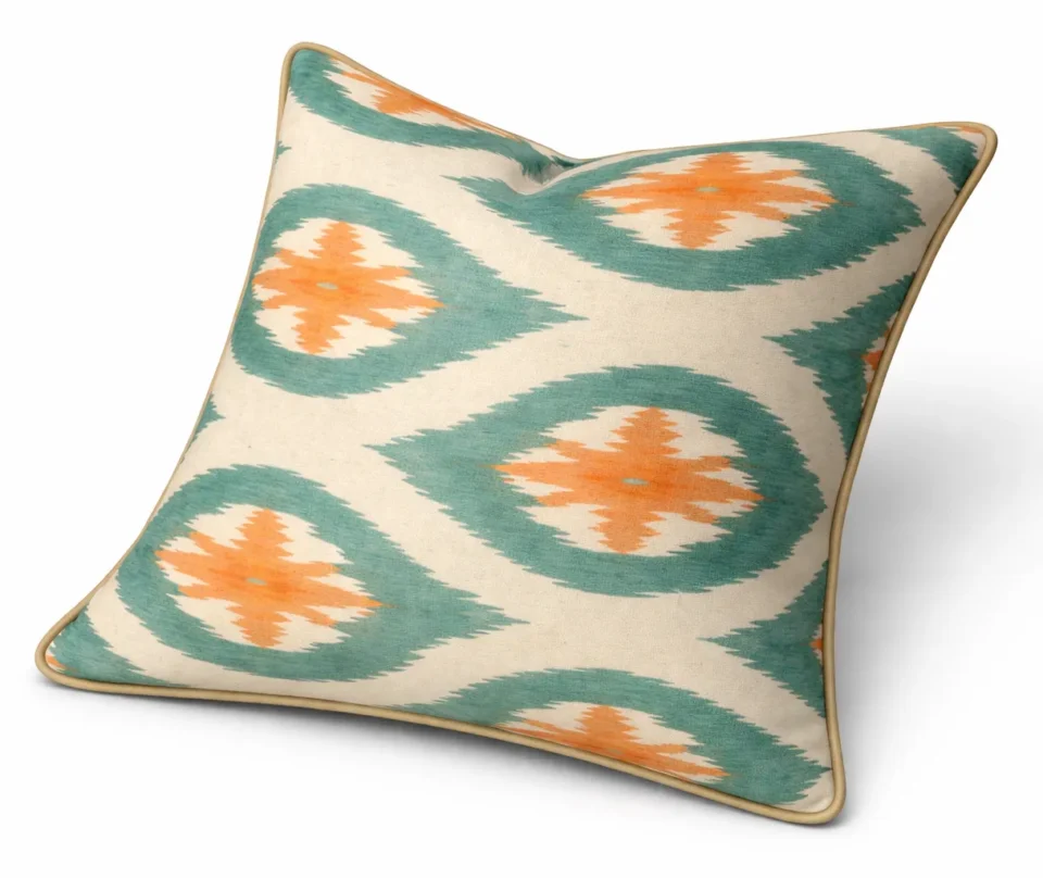 Aegean Ikat Cushion