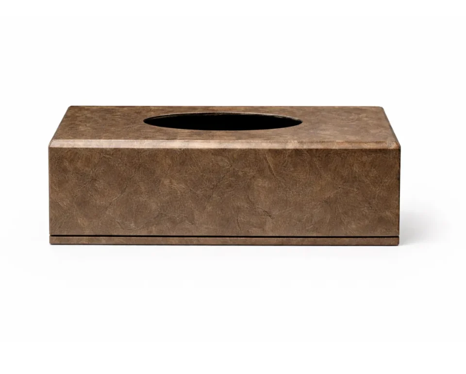 Antique Bronze Tissue Box