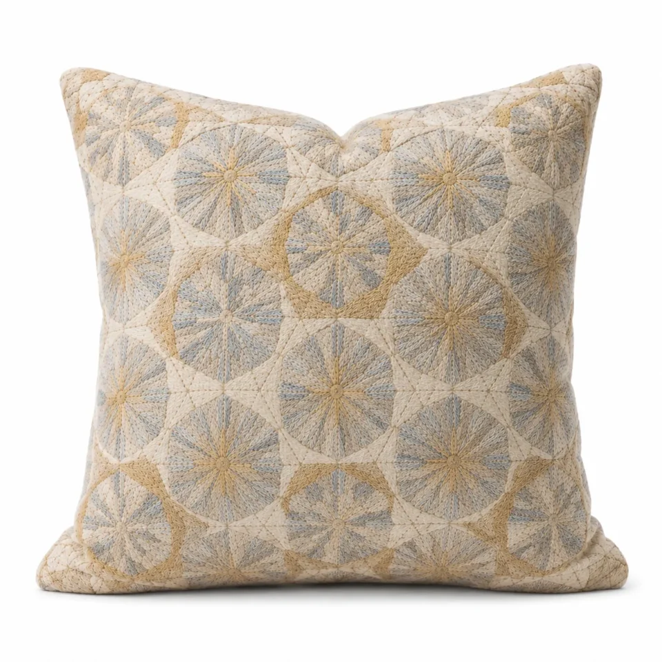 Distressed Islamic Star Cushion