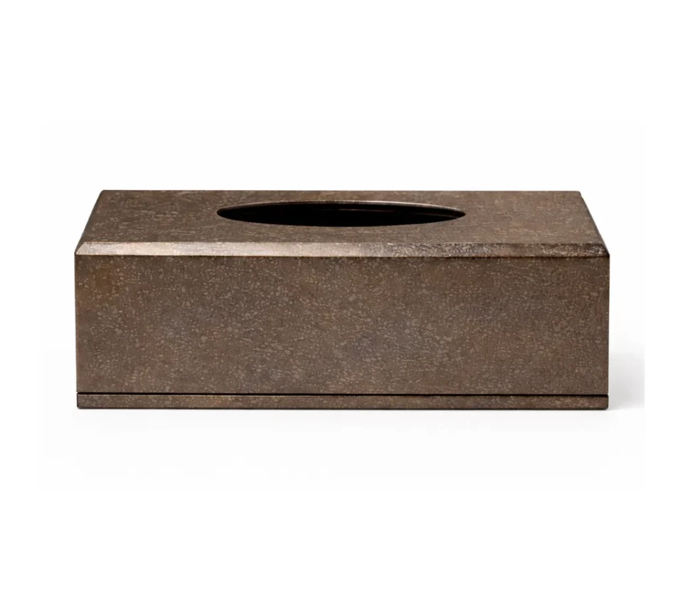 Silver leaf antique Tissue Box