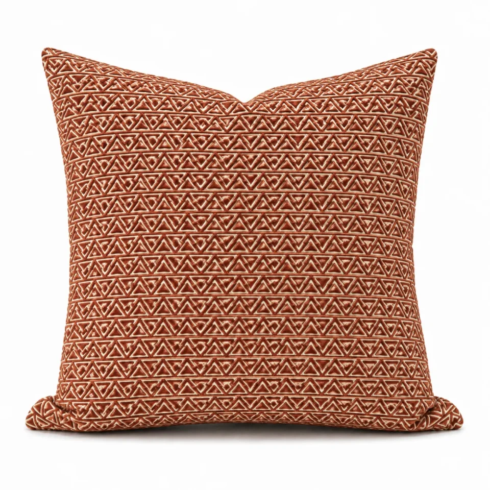 Triangle Embroidered Cushion