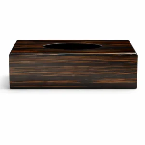 Sebrano wood veener tissue box