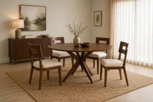 Walnut Dining Chair and Lakri table