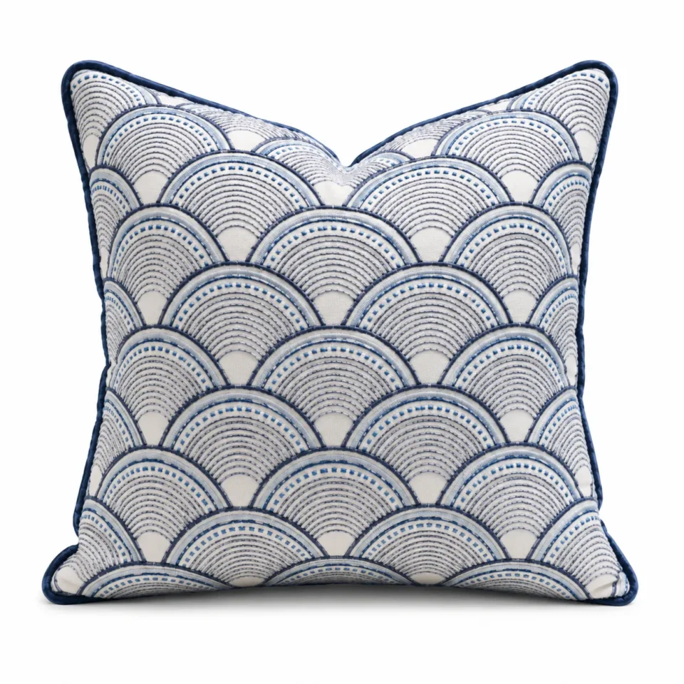 Azure Wave Cushion