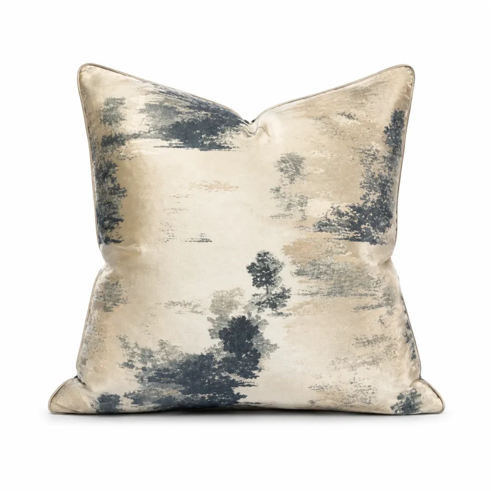 Beige Auspicious Cushion