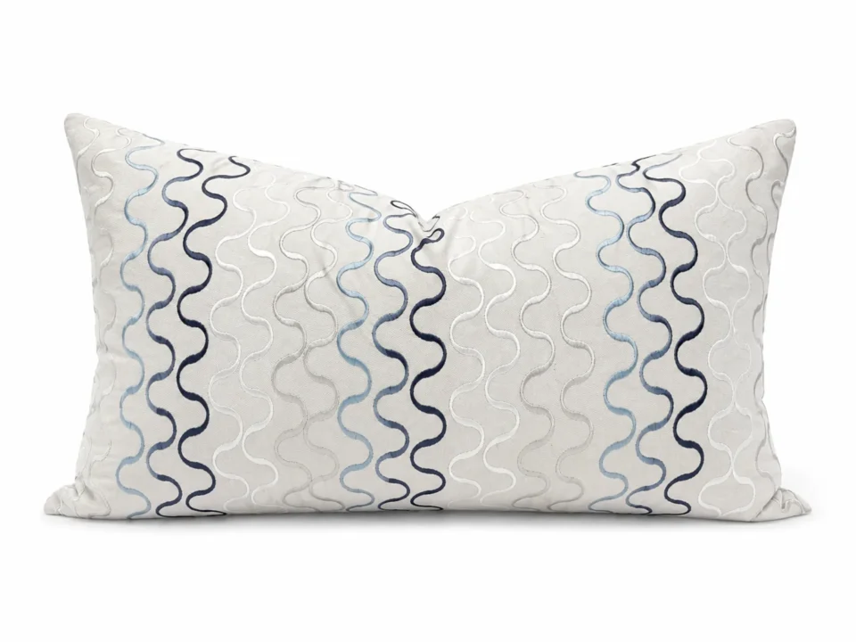 Azure Flow Back Pillow