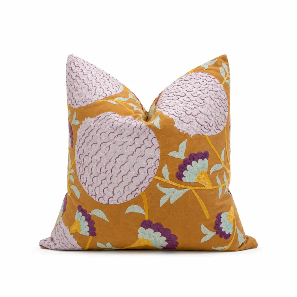 Golden Bloom Cushion