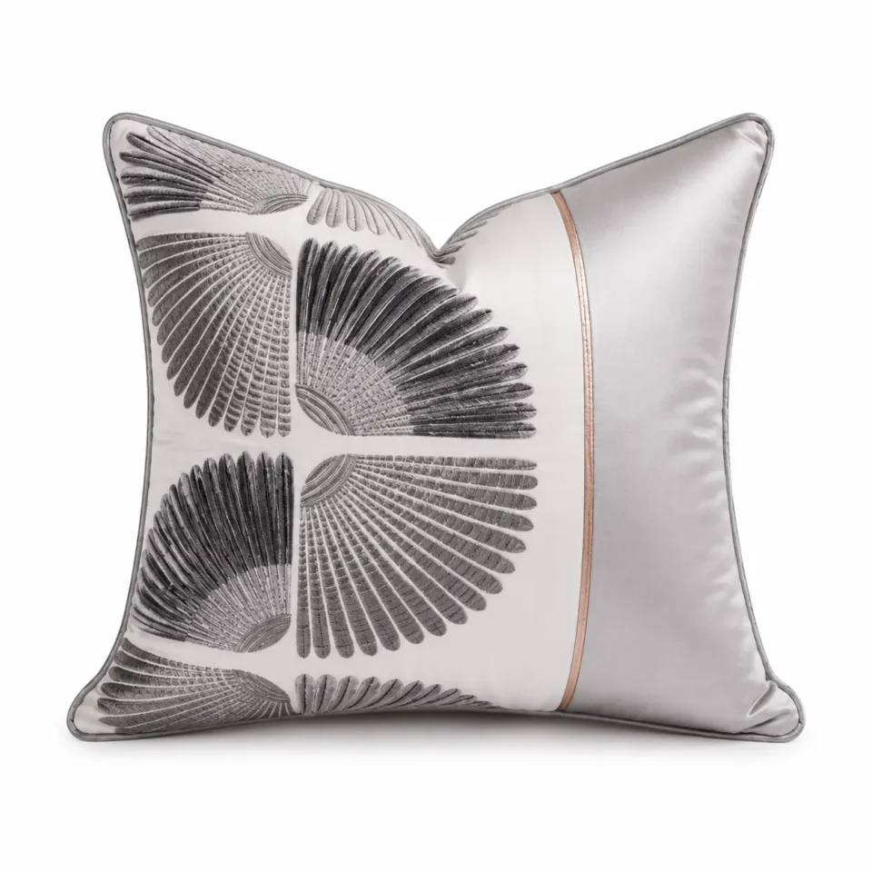 Platinum Palm Cushion