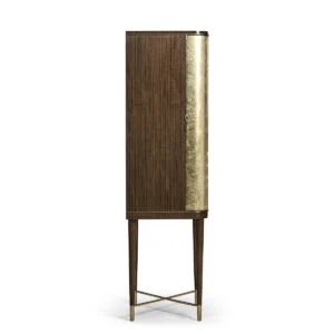 Handpainted on Light Gold Foil Drinks Cabinet (9)