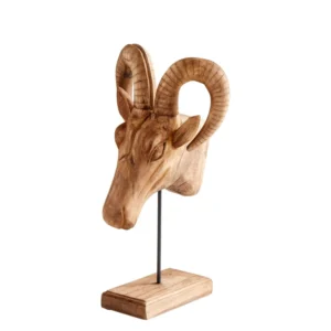 Ibex Wooden Sculpture