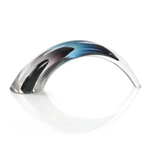 John Richard Handblown Grey - Violet - And Dark Blue Sculpture II