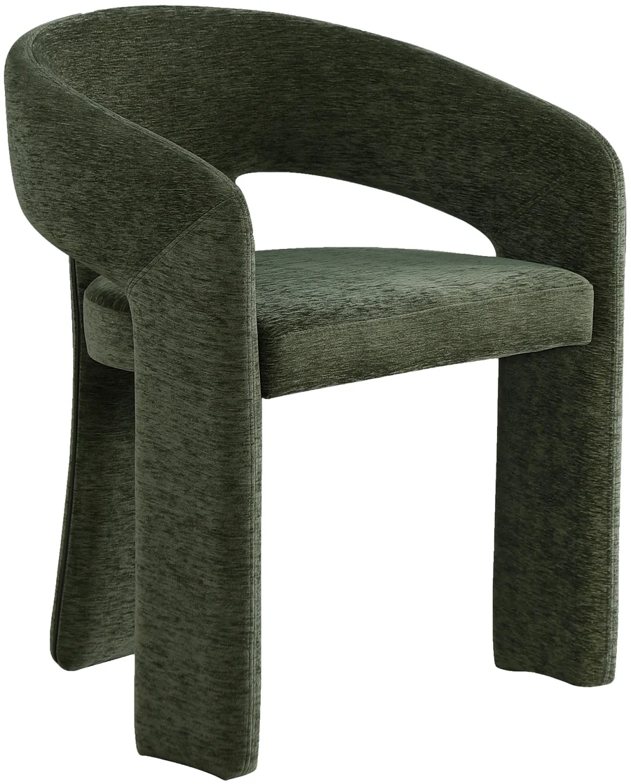 Rendition Green Fabric Upholstered Dining Chair