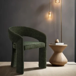 Rendition Green Fabric Upholstered Dining Chair (2)