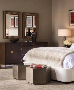 Warm bedroom Barnett Mirror